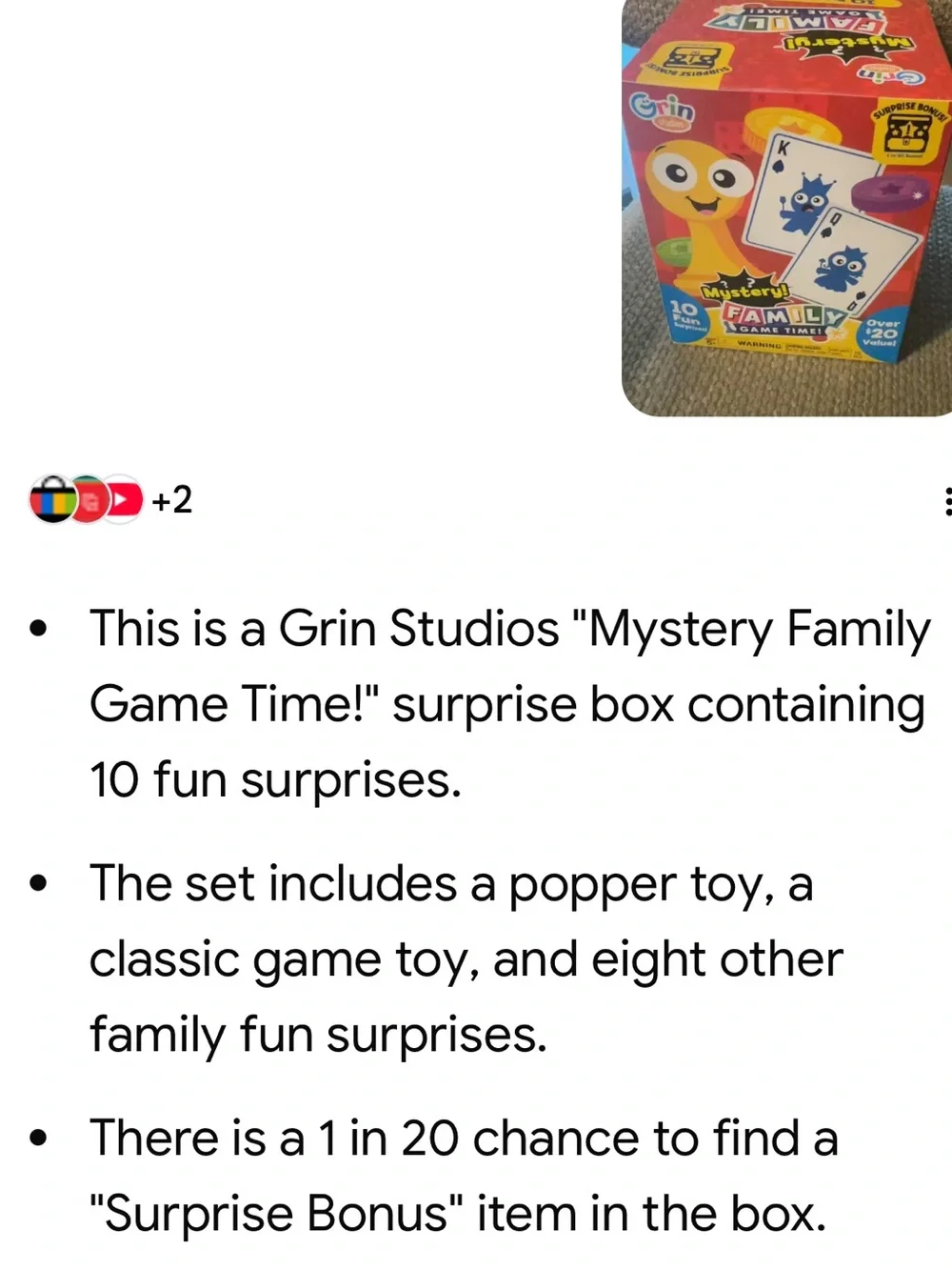 #2859**Mystery Family Game Time - Red Box